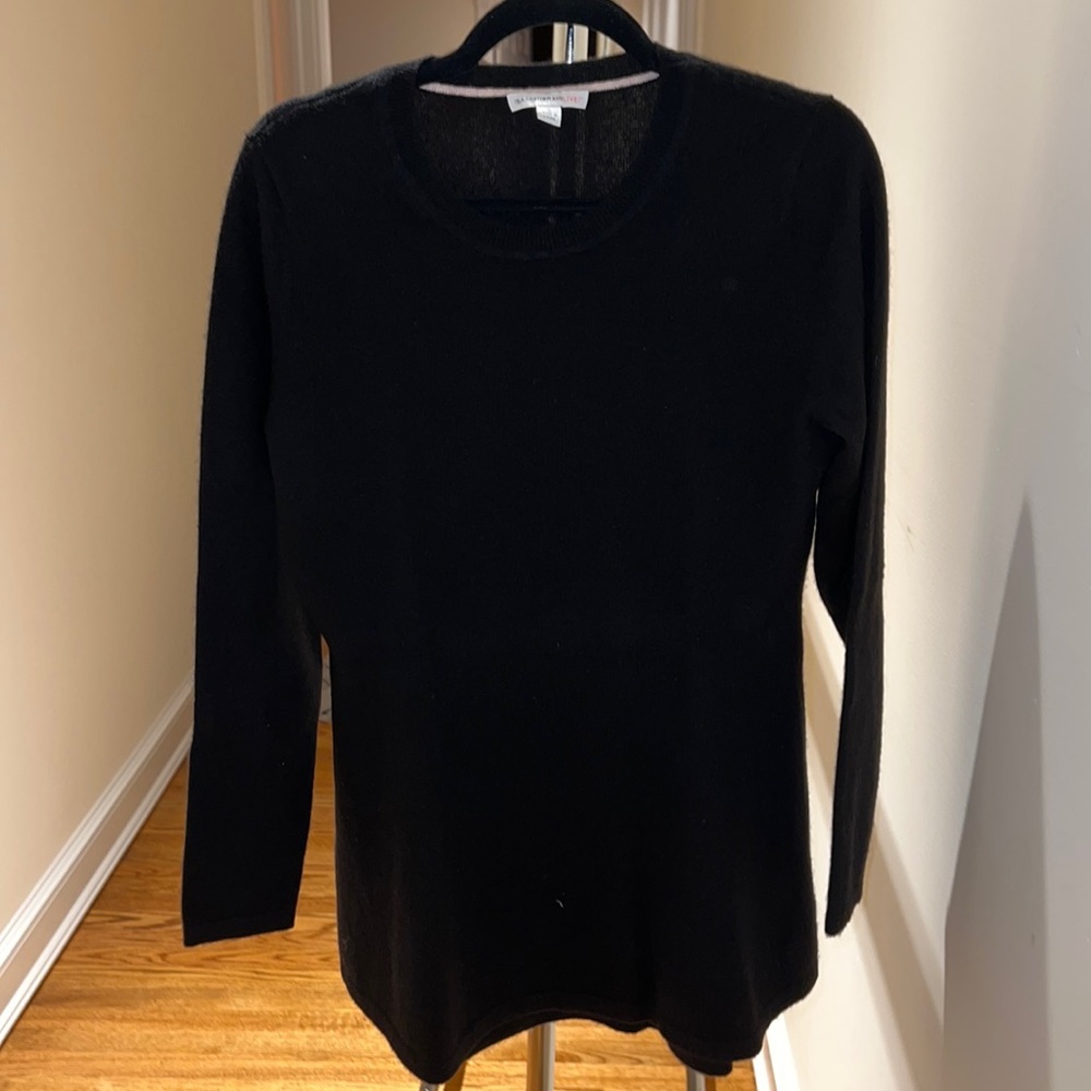 100% Cashmere  Isaac Mizrachi Sweater Black